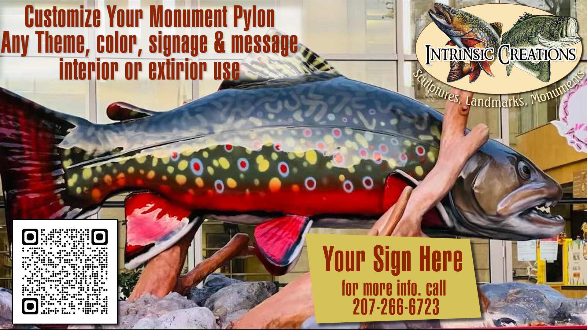 Custom Monument Pylon scluptures will make your location an iconic destination 6' and lager